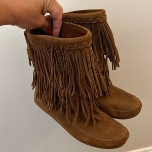 Minnetonka Fringe Booties